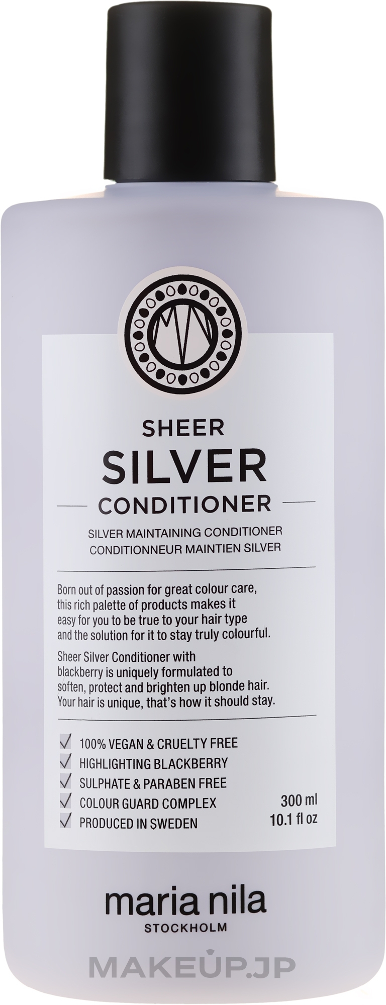 Anti-Yellow Conditioner for Colored Hair - Maria Nila Sheer Silver Conditioner — photo 300 ml