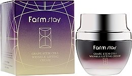 Face Cream with Grape Phytostem Cells - FarmStay Grape Stem Cell Wrinkle Lifting Cream — photo N1