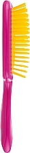 Hair Brush, pink and yellow - Janeke Small Superbrush — photo N3