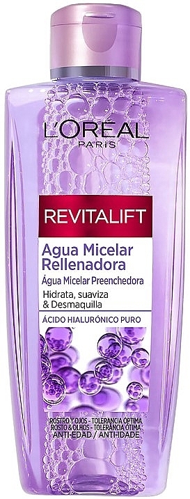 Micellar Water with Hyaluronic Acid - L'Oreal Paris Revitalift Hyaluronic Acid Cleansing Micellar Water — photo N1