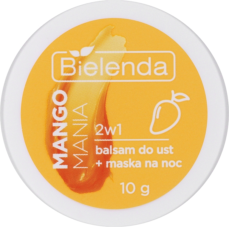 Mango Mania Lip Balm Mask - Bielenda Lip Care Sleeping Mask — photo N1