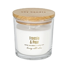 Freesia & Pear Scented Candle in Glass - Bispol Freesia & Pear — photo N2