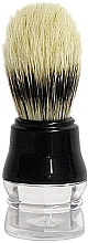 Shaving Brush, black (glass) - Titania — photo N1