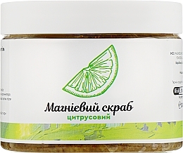 Magnesium Citrus Body Scrub "Poltava Bischofite" - Bisheffect — photo N1