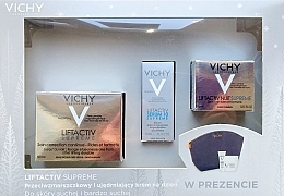 Fragrances, Perfumes, Cosmetics Set - Vichy Liftactiv Supreme (ser/3ml + cr/50ml + cr/15ml + bag)