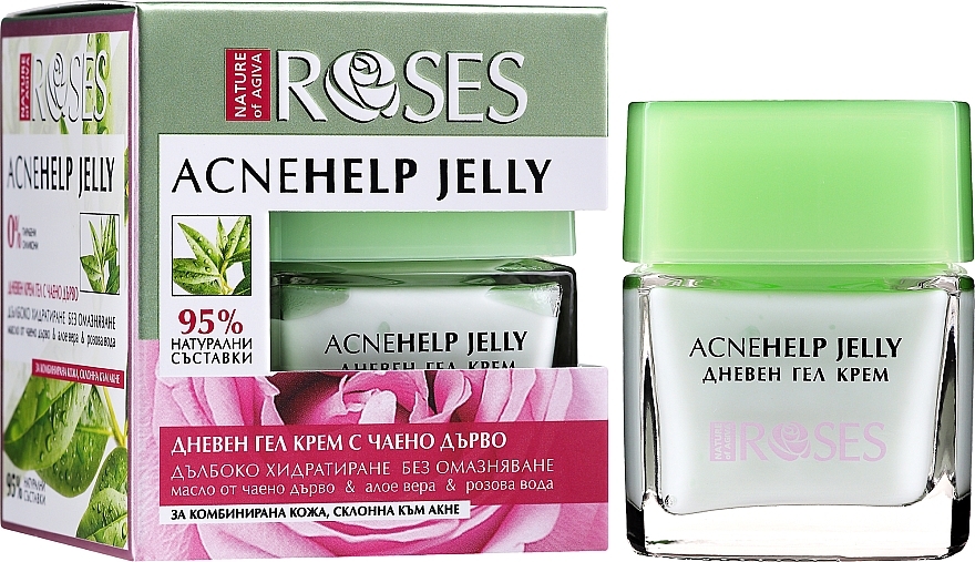 Tea Tree Day Gel Cream - Nature of Agiva Roses Acnehelp Jelly Daily Cream — photo N2