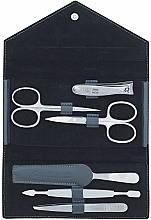 Manicure Set 'Grey', leather grey, 6 pcs - Erbe Solingen 9004 — photo N9