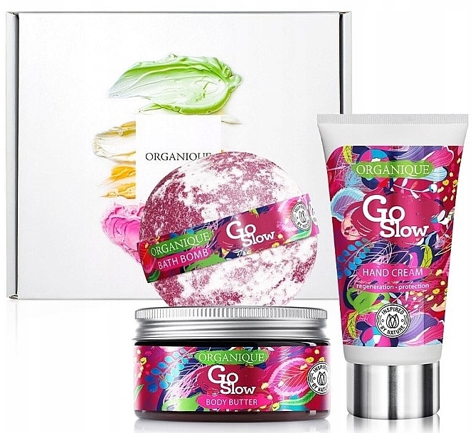 Positive Set - Organique Go Slow (b/butter/100ml + h/cr/50ml + bath/bomb/170g) — photo N1