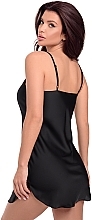 Stoya Women Nightdress, black - MAKEUP Women's Nightgown Black (1pc) — photo N9