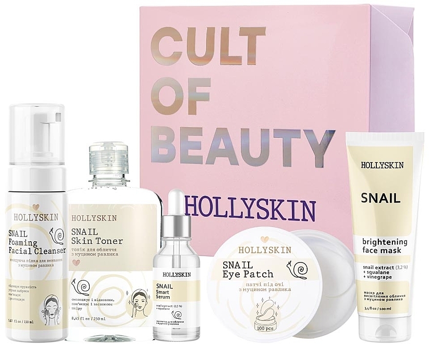 Set, 5 items - Hollyskin Snail Smart Care Maxi Set — photo N4