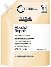 Intensive Shampoo for Damaged Hair - L'Oreal Professionnel Serie Expert Absolut Repair Gold Quinoa + Protein Shampoo Eco Refill — photo N1