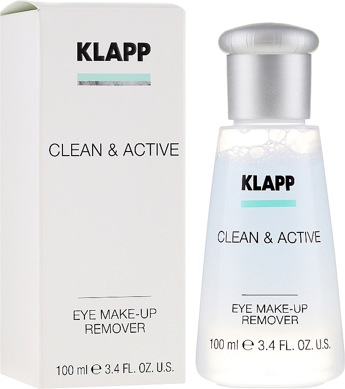 Eye Makeup Remover - Klapp Clean & Active Eye Make-up Remover — photo N1