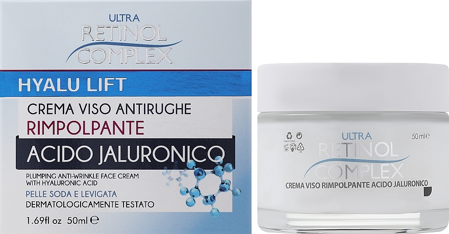 Lifting Face Cream with Hyaluronic Acid - Retinol Complex Ultra Lift Plumping Face Cream With Hyaluronic Acid — photo N9