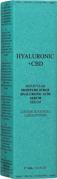 Set - London Botanical Laboratories Hyaluronic Acid+CBD Moisture Surge Serum (Serum/30ml + Serum/30ml) — photo N2