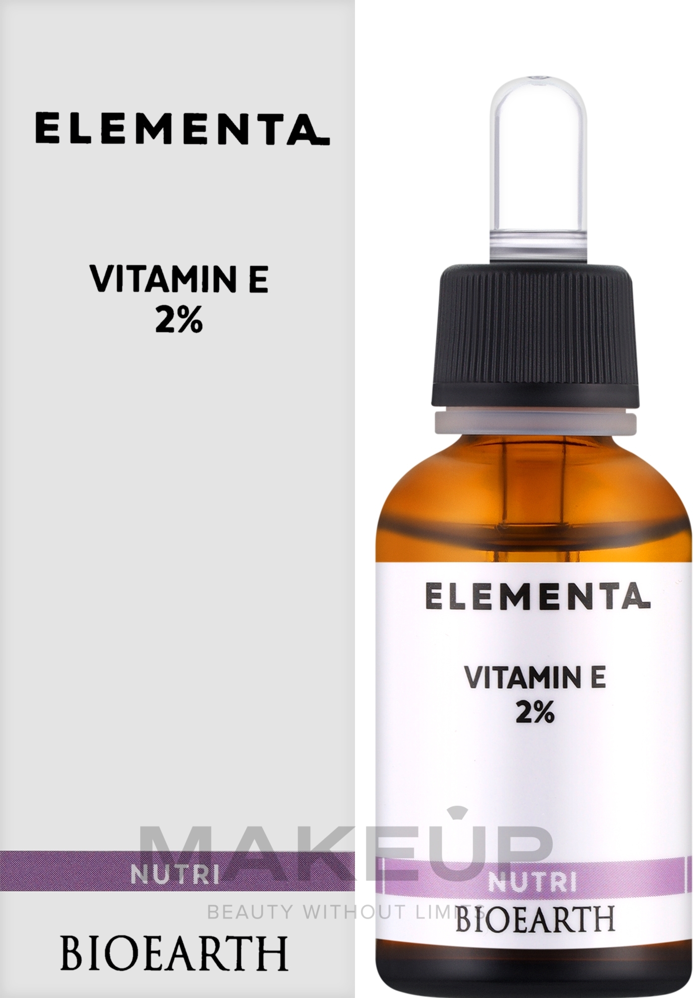 Vitamin E 2% Face Serum - Bioearth Elementa Nutri Vitamin E 2% — photo 30 ml