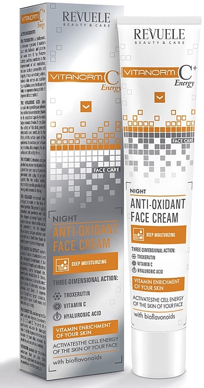 Antioxidant Night Face Cream - Revuele Vitanorm C+ Energy Night Cream — photo N1