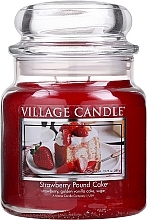 Scented Candle in Jar "Strawberry Pie" - Village Candle Strawberry Pound Cake — photo N2