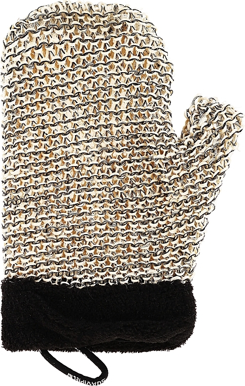 Men Massage Sponge - Suavipiel Black Men Sisal Glove — photo N1