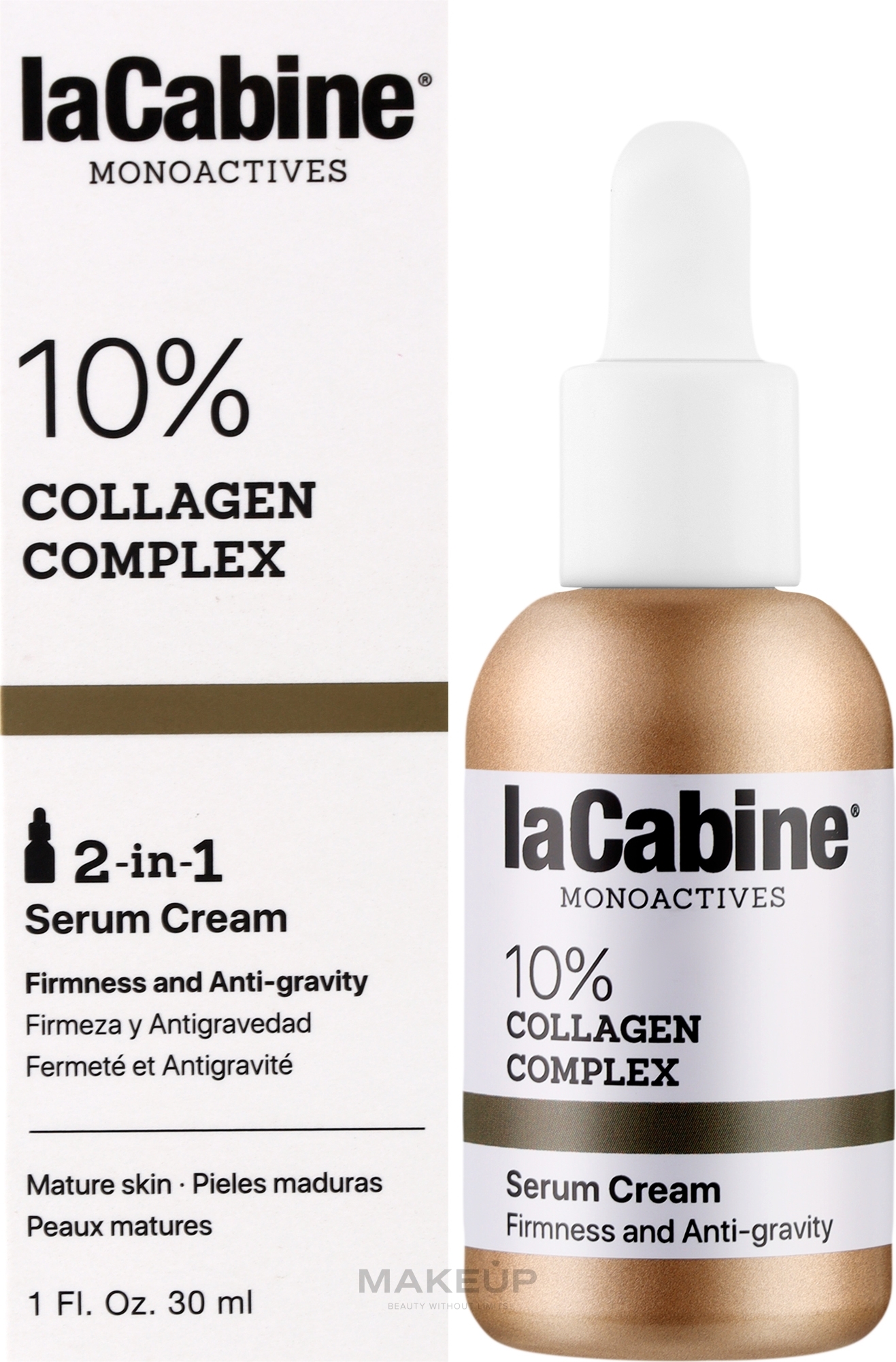 Face Cream-Serum - La Cabine Monoactives 10% Collagen Complex Serum Cream — photo 30 ml