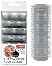 Velcro Rollers with Aluminium Core, 15 mm, 7 pcs - Titania Bur-Curler Aluminium Core — photo N4
