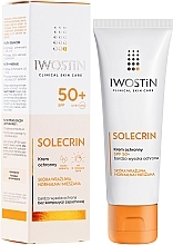 Fragrances, Perfumes, Cosmetics Sun Cream - Iwostin Solecrin Protective Cream SPF 50+