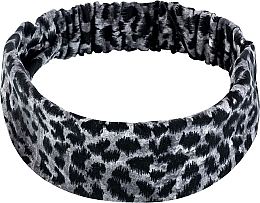 Fragrances, Perfumes, Cosmetics Headband, knit, straight, grey leopard "Knit Fasion" - MAKEUP Hair Accessories