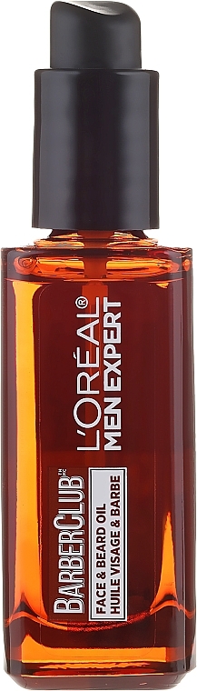 Face and Long Beard Oil - L'Oreal Paris Men Expert Barber Club Long Beard + Skin Oil — photo N2