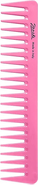 Wide-Toothed Comb, pink - Janeke Supercomb Wide Teeth Pink Fluo — photo N1