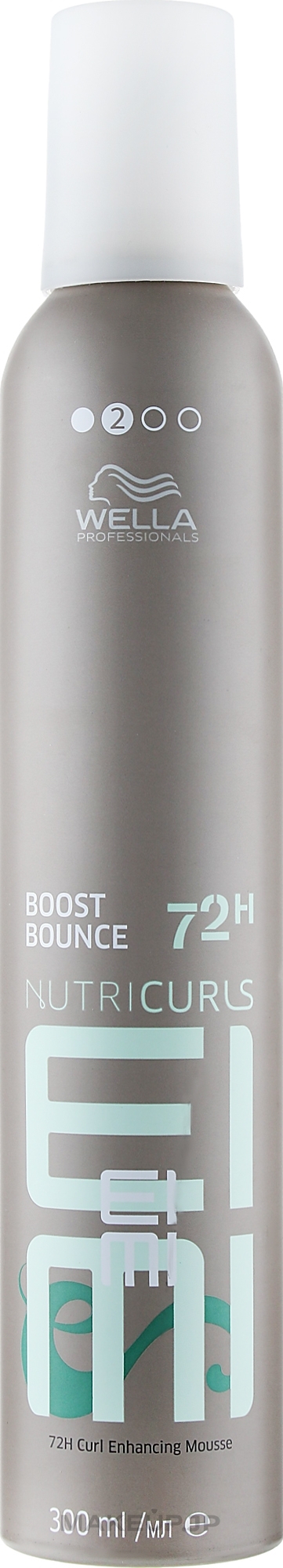 Modeling Curly Hair Mousse Spray - Wella Professionals Eimi Nutricurls Boost Bounce Mousse Curly 72H — photo 300 ml