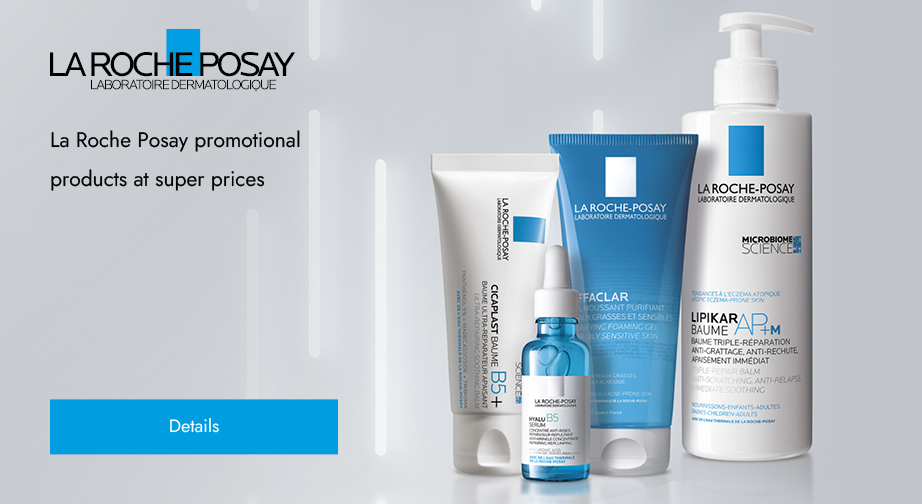 La Roche Posay promotional products at super prices. Buy two promotional products of the brand and choose a free gift