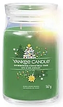 Fragrances, Perfumes, Cosmetics Scented Candle in Jar 'Shimmering Christmas Tree', 2 wicks - Yankee Candle Singnature