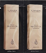 Set - L'anza Keratin Healing Oil Lustrous (sh/7ml + cond/7ml) — photo N1