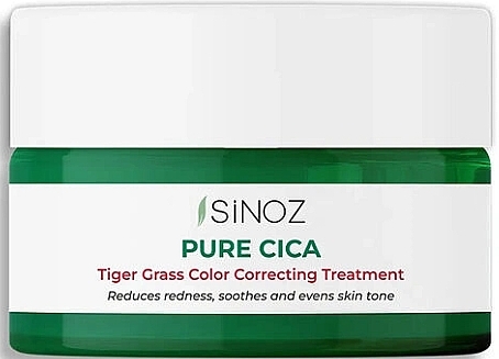 Tone Correcting Face Cream - Sinoz Pure Cica Tiger Grass Color Correcting Repair Cream — photo N1