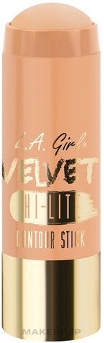 Highlighter - L.A. Girl Velvet Contour Sticks Hi-Lite — photo Cashmere