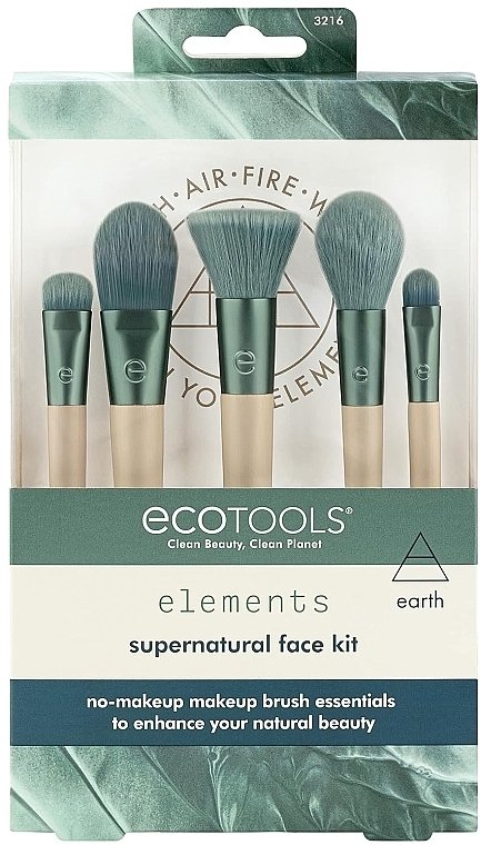 Makeup Brush Set - EcoTools Elements Collection Supernatural Face Kit — photo N3