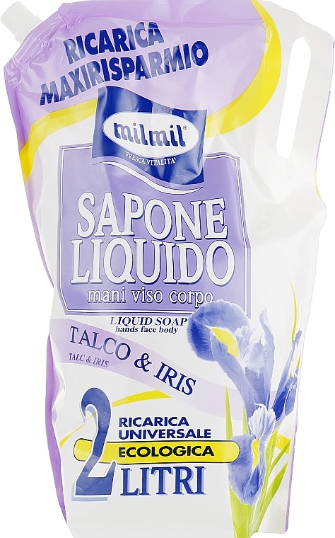 Liquid Face, Hand & Body Soap 'Talc & Iris' - Mil Mil — photo N2