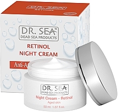 Fragrances, Perfumes, Cosmetics Retinol Night Face Cream for Mature Skin - Dr. Sea Retinol Night Cream