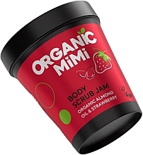 Almond & Strawberry Body Scrub - Organic Mimi Body Scrub Jam Almond & Strawberry — photo N1