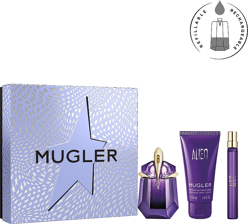 Mugler Alien - Set (edp/30ml + edp/10ml + b/lot/50ml) — photo N1