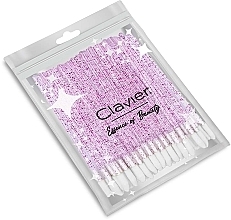 Lip Gloss Applicator, white with pink glitter - Clavier — photo N1