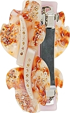 Fragrances, Perfumes, Cosmetics Leaves Hair Clip, 0844, beige-brown - Elite