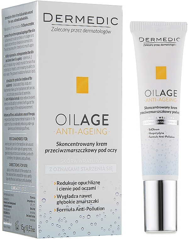 Concentrated Anti-Wrinkle Eye Cream - Dermedic Oilage Concentrated Anti-Wrinkle Eye Cream — photo N1