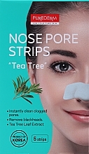 Fragrances, Perfumes, Cosmetics Cleansing Nose Strips - Purederm Tea Tree Botanical Choice Nose Pore Strips