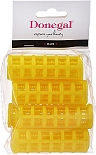 Fragrances, Perfumes, Cosmetics Classic Hair Curlers with Cap, 2cm d., yellow, 8 pcs - Donegal