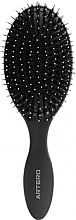 Fragrances, Perfumes, Cosmetics Oval Hair Brush - Oval Graphite Artero Black