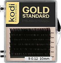 Fragrances, Perfumes, Cosmetics Gold Standard B 0.12 False Eyelashes (6 rows: 10 mm) - Kodi Professional