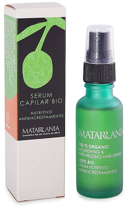 Nourishing Hair Serum - Matarrania 100% Organic Nourishing & Anti-Frizz Hair Serum — photo N2