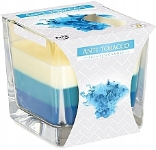 Scented Three-Layer Candle in Glass 'Anti-Tobacco' - Bispol Scented Candle Anti Tobacco — photo N2