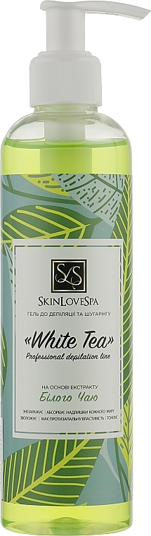 Depilation and Sugaring Gel with White Tea Extract and Aloe Vera - SkinLoveSpa White Tea — photo N1