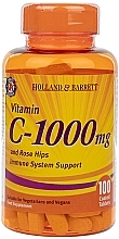 Food Supplement "Vitamin C & Rose Hips" - Holland & Barrett Vitamin C & Rose Hips 1000mg — photo N1